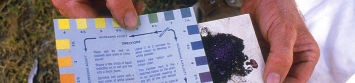 Test soils for indicators of soil health